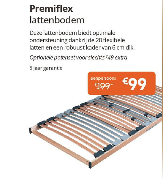 Premiflex lattenbodem
