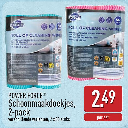 Schoonmaakdoekjes, 2-pack