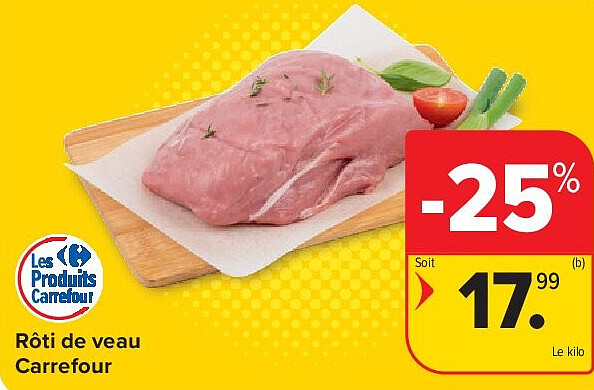 Rôti de veau Carrefour