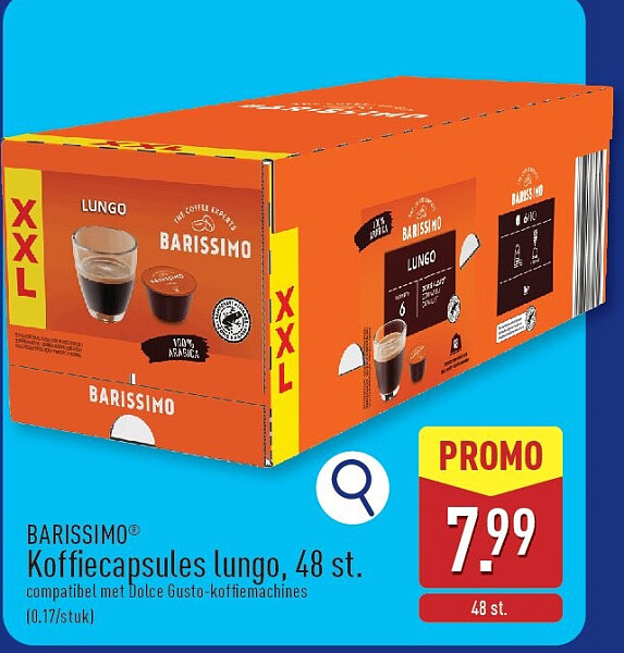 Koffiecapsules lungo, 48st.