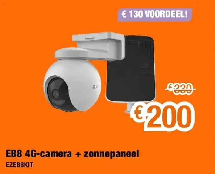 EB8 4G-camera + zonnepanee EB8 Kit