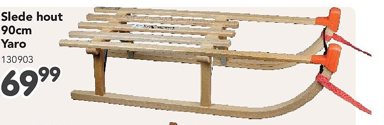 Slede hout 90cm Yaro