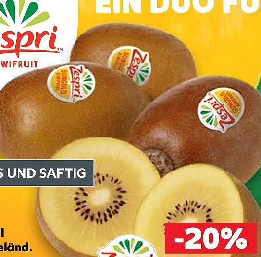 ZESPRI Neuseeländ. Kiwi Sungold Jumbo, lose