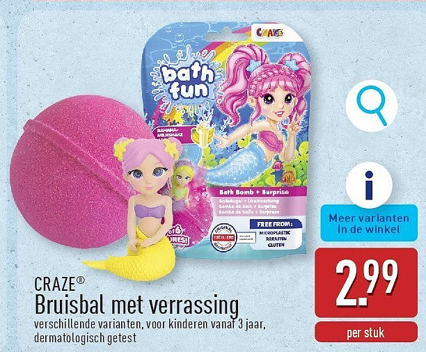 Bruisbal met verrassing