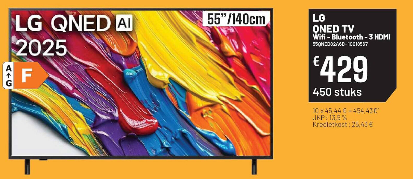 LG QNED TV Wifi - Bluetooth - 3 HDMI 55QNED82A6B