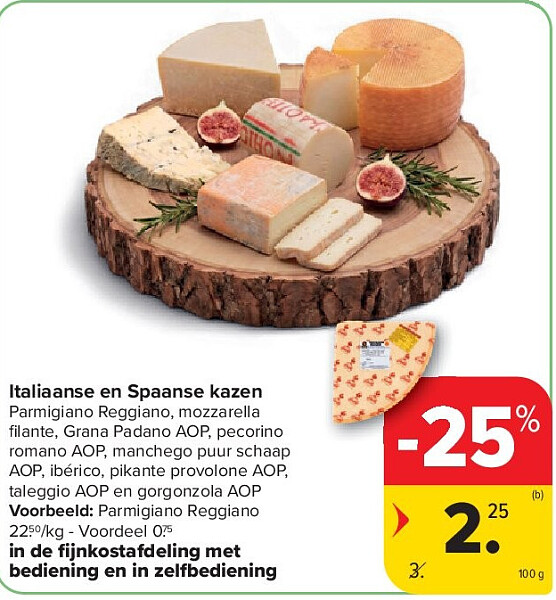 Italiaanse en Spaanse kazen