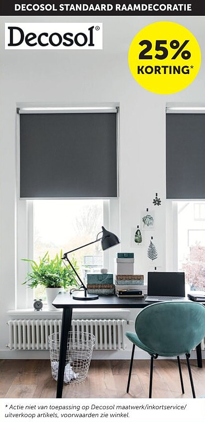 DECOSOL STANDAARD RAAMDECORATIE