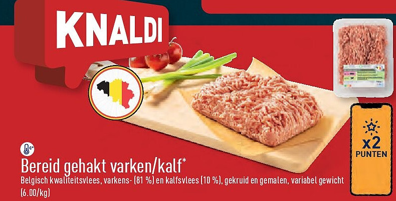 Bereid gehakt varken/kalf