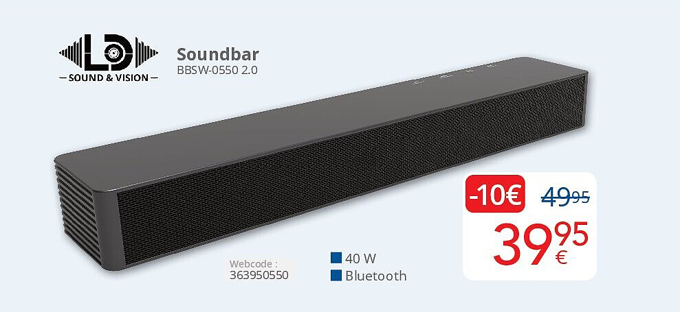 Soundbar BBSW-0550 2.0
