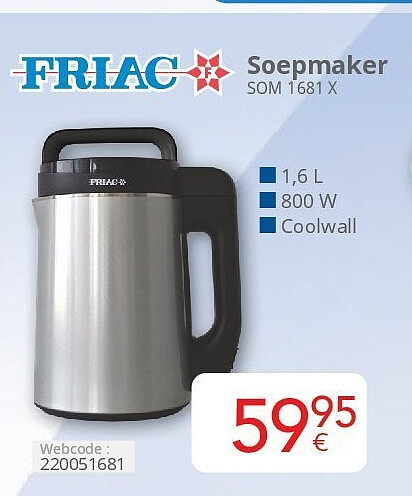 Friac Soepmaker SOM 1681 X