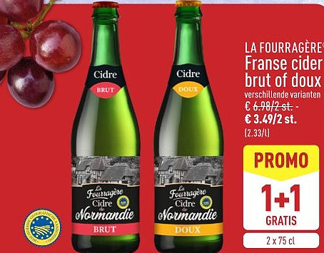 Franse cider brut of doux