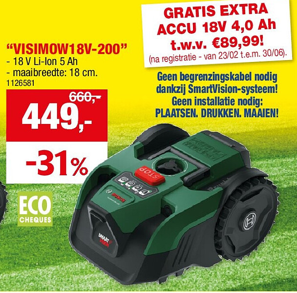 ROBOTMAAIERS “VISIMOW18V-200”