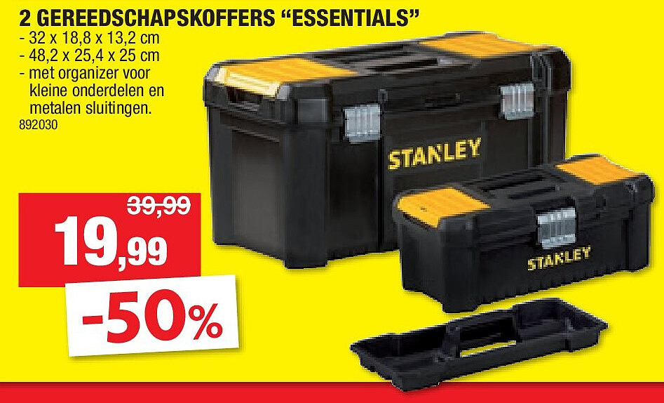 2 GEREEDSCHAPSKOFFERS “ESSENTIALS”