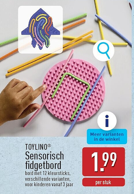 Sensorisch fidgetbord