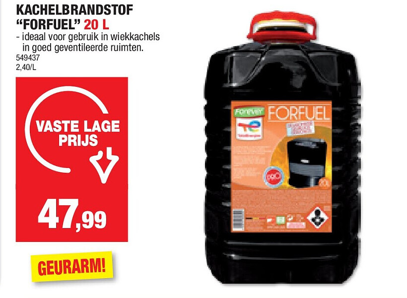 KACHELBRANDSTOF “FORFUEL” 20 L