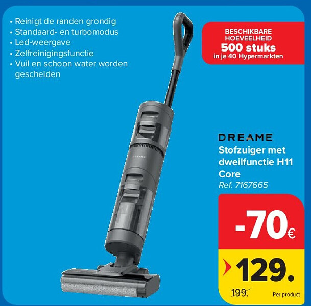 Stofzuiger met dweilfunctie H11 Core