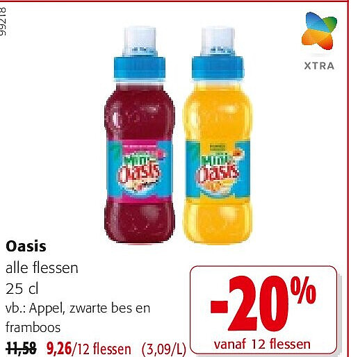 Oasis Appel, zwarte bes en framboos
