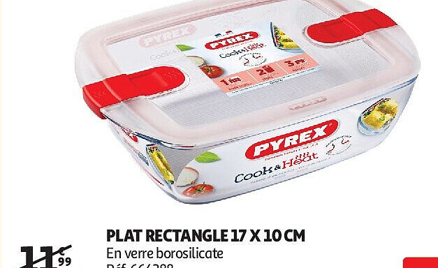 Plat rectangle 17 x 10 cm