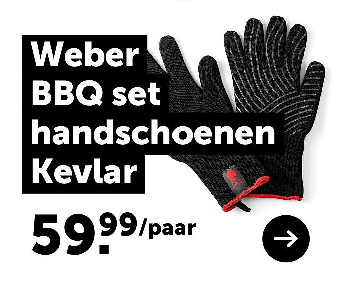 Weber BBQ set handschoenen Kevlar