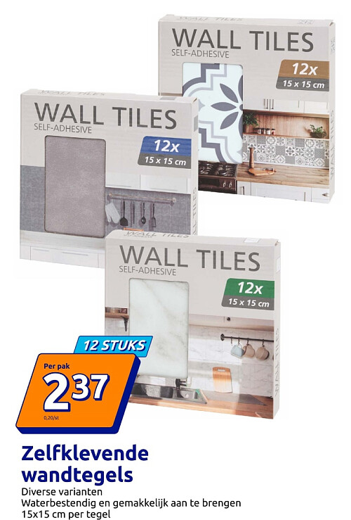 Zelfklevende wandtegels