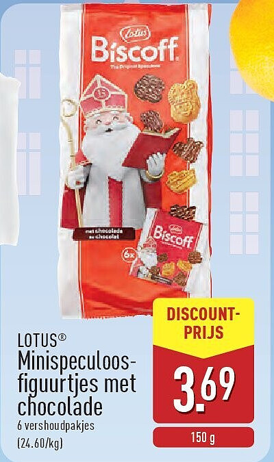 LOTUS® Minispeculoos­ figuurtjes met chocolade