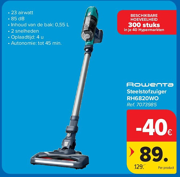 Steelstofzuiger RH6820WO