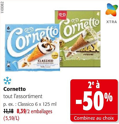 Cornetto tout l’assortiment