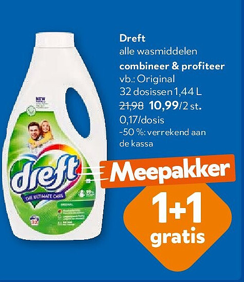 Dreft alle wasmiddelen combineer & profiteer