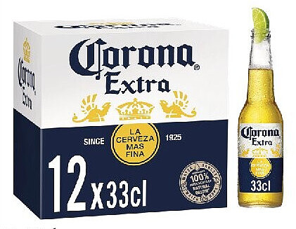 Bière Corona Extra 12 x 33 cl