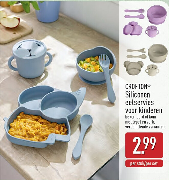 Siliconen eetservies voor kinderen