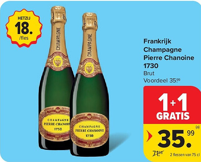 Frankrijk Champagne Pierre Chanoine 1730