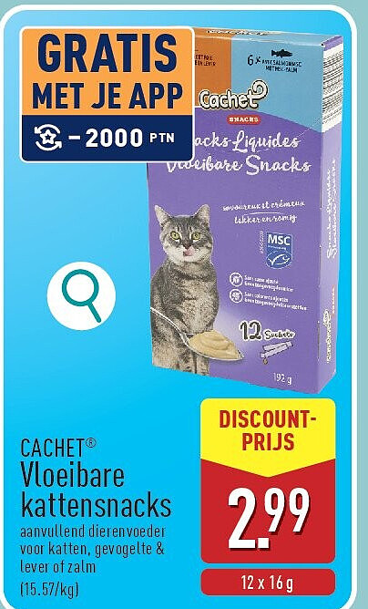 Vloeibare kattensnacks