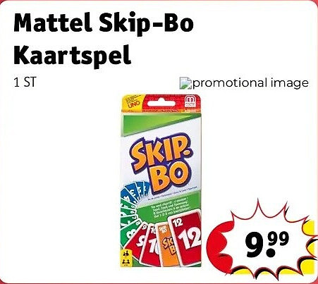 Mattel Skip-Bo Kaartspel