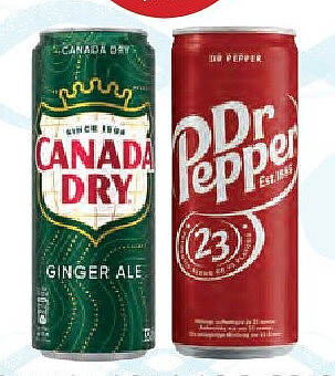 Canada Dry & Dr Pepper 6 x 33 cl