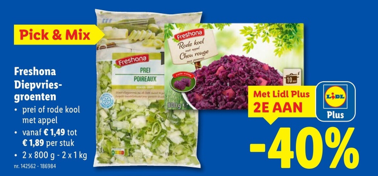 Freshona Diepvriesgroenten