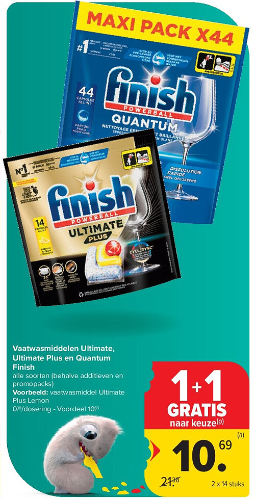 Vaatwasmiddelen Ultimate, Ultimate Plus en Quantum Finish