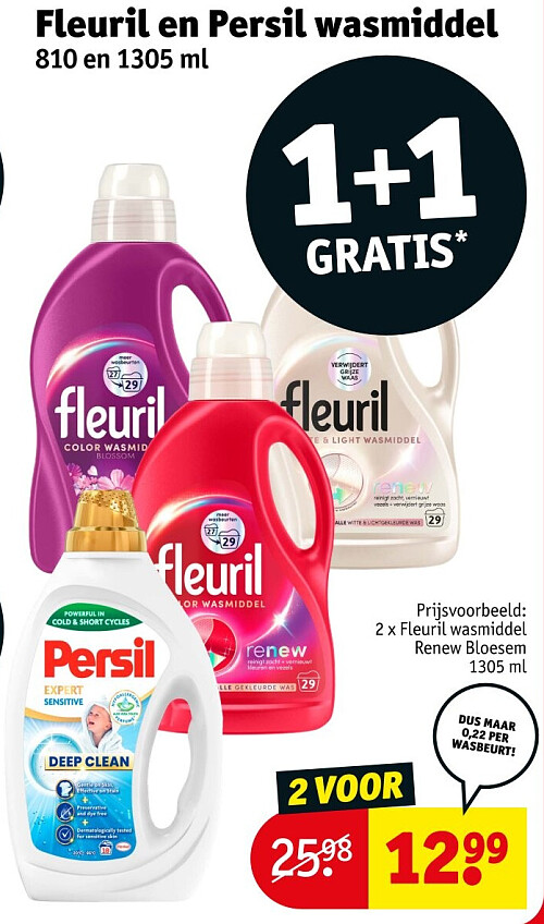 Fleuril en Persil wasmiddel