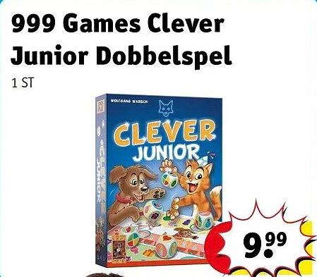 999 Games Clever Junior Dobbelspel
