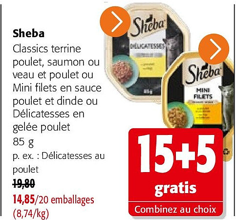 Sheba Délicatesses au poulet