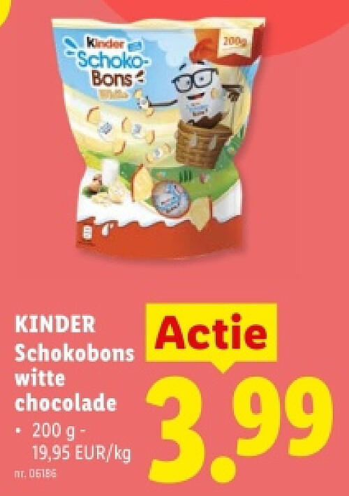 Schokobons witte chocolade