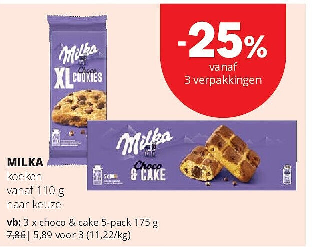 MILKA choco & cake 5-pack 175 g