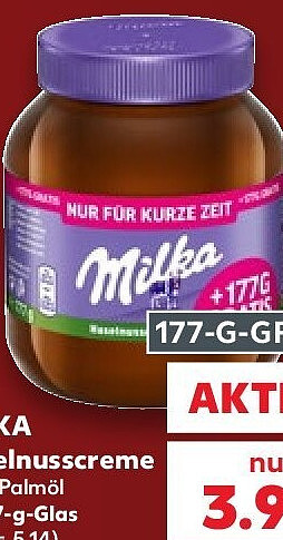 Milka Haselnusscreme