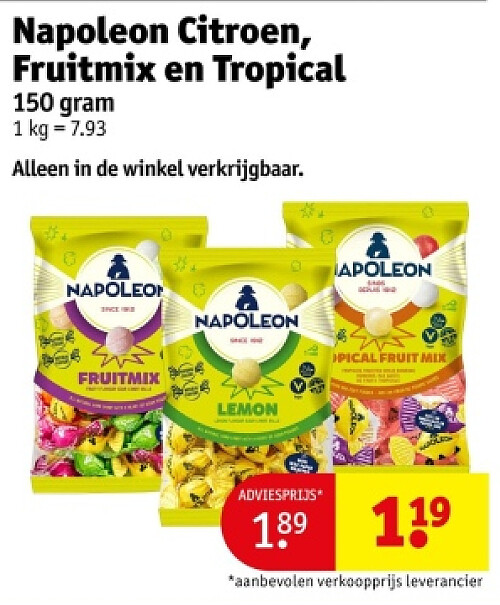 Napoleon Citroen, Fruitmix en Tropical