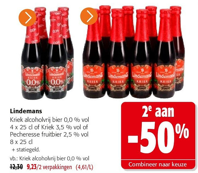 Lindemans Kriek alcoholvrij bier 0,0 % vol
