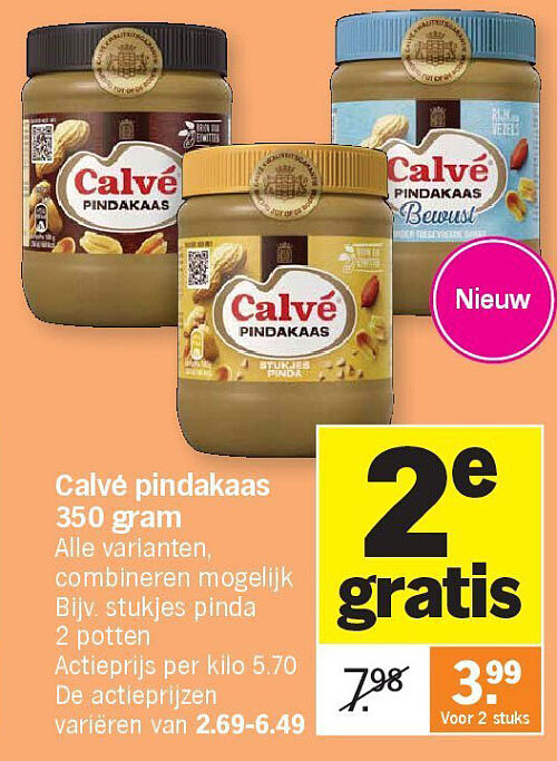 Calvé pindakaas 350 gram