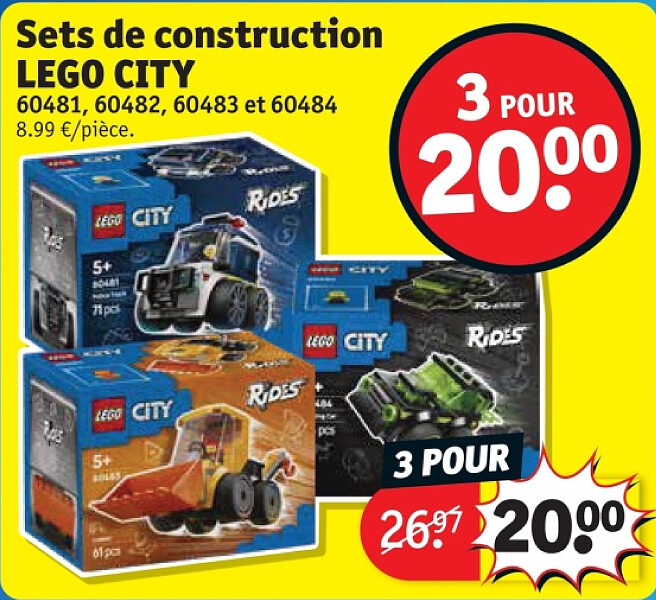 Sets de construction LEGO CITY 3 POUR