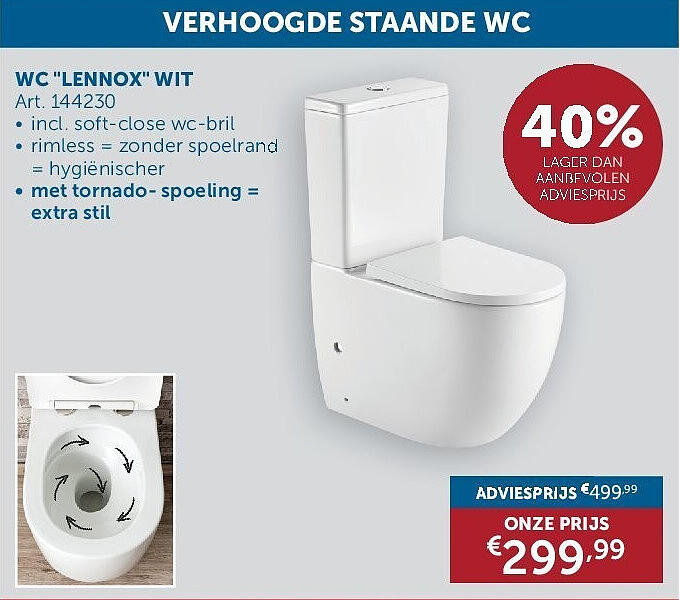 WC "LENNOX" WIT