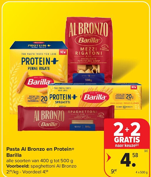 Pasta Al Bronzo en Protein+ Barilla