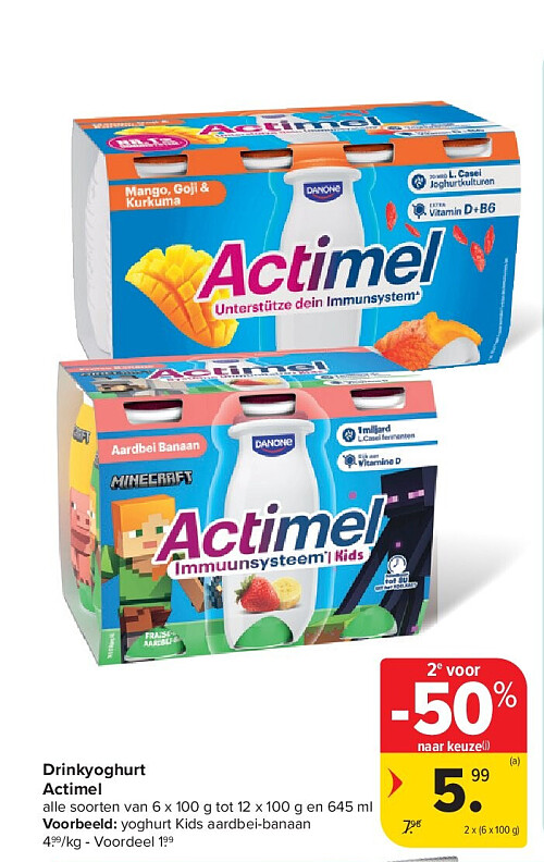Drinkyoghurt Actimel