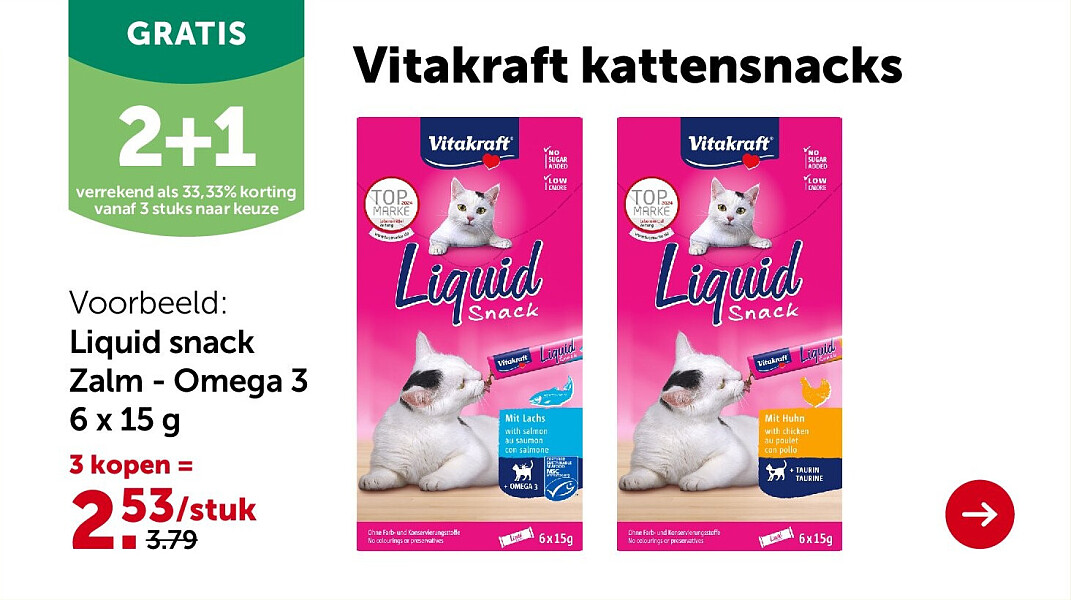 Liquid snack Zalm - Omega 3 6 x 15 g